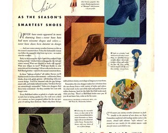 50er Jahre Schuhe Akzent Jahrgang Ad 50er Mode Retro Mode Etsy