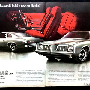 1972 Pontiac Grand Am Vintage Ad, Advertising Art, Magazine Ad, Muscle Car, Print Ad, Great to Frame.