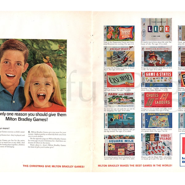 Milton Bradley Games - Etsy