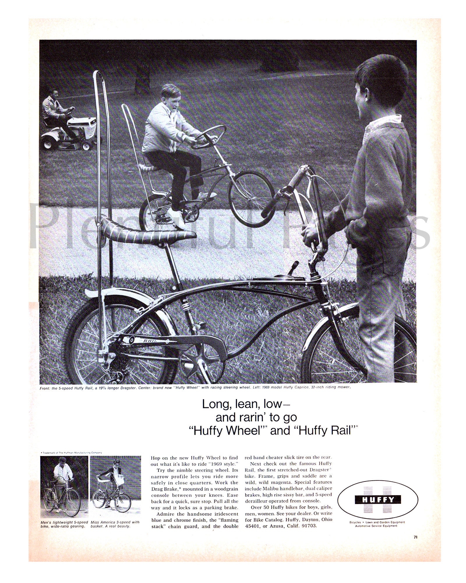 1968 Huffy Bicycle Vintage Ad Advertising Art Magazine Ad Bike Advertisement Great to Frame. Etsy