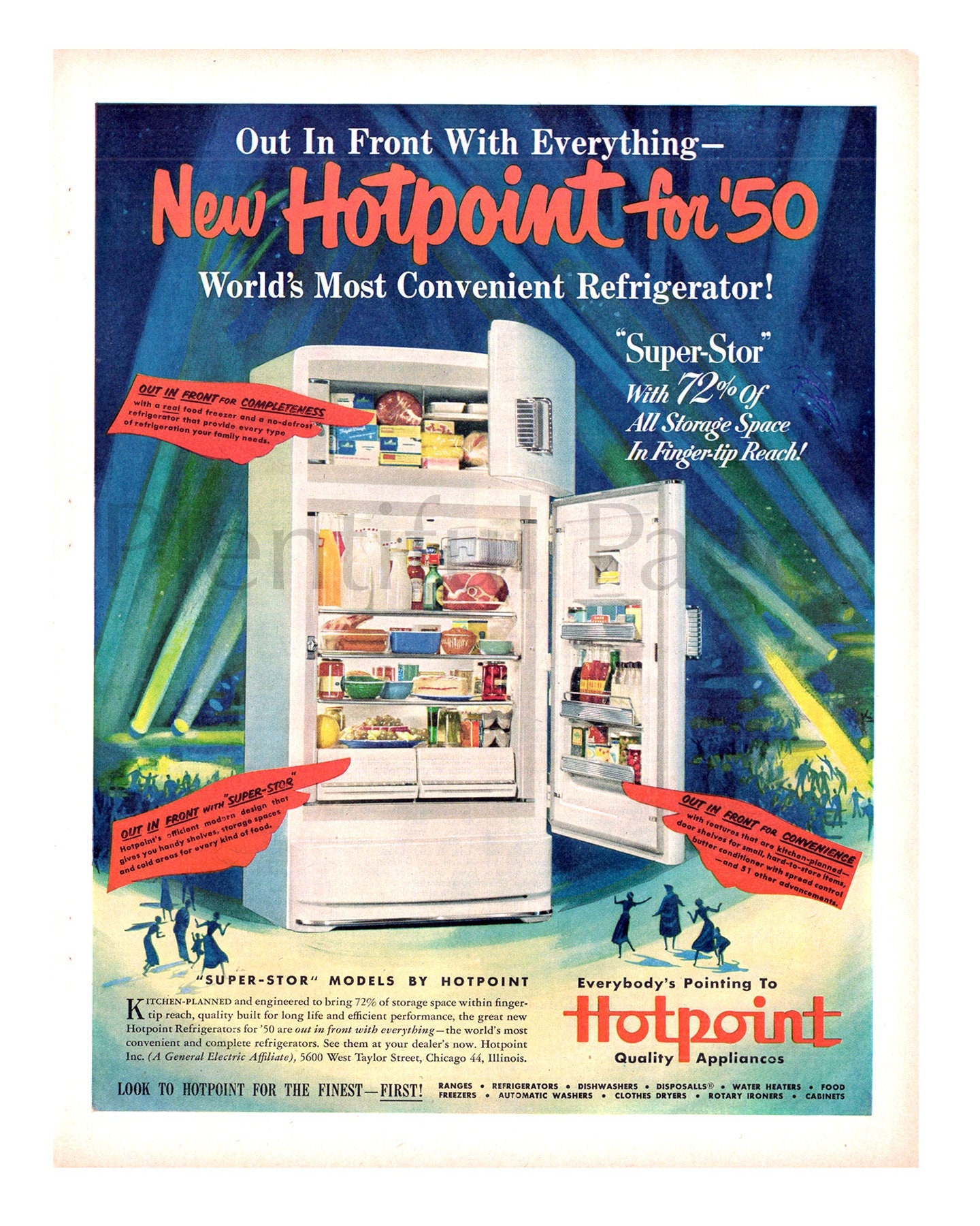 vintage hotpoint refrigerator models