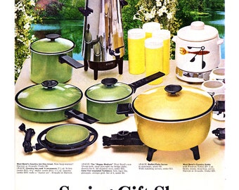 1969 West Bend Cookware Ad, Vintage Kitchen Advertising Art - Etsy