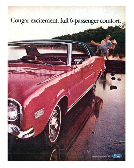 1960s Mercury Montego Car Ad, Vintage Automotive Print - Etsy
