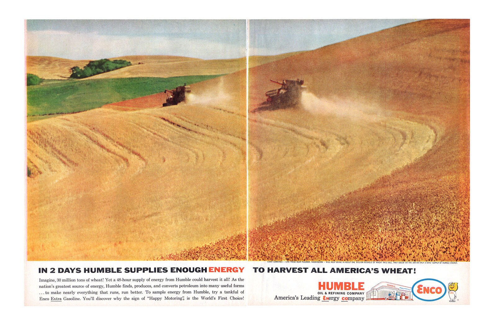 1962 Humble Oil Enco Gasoline Vintage Magazine Ad - Etsy