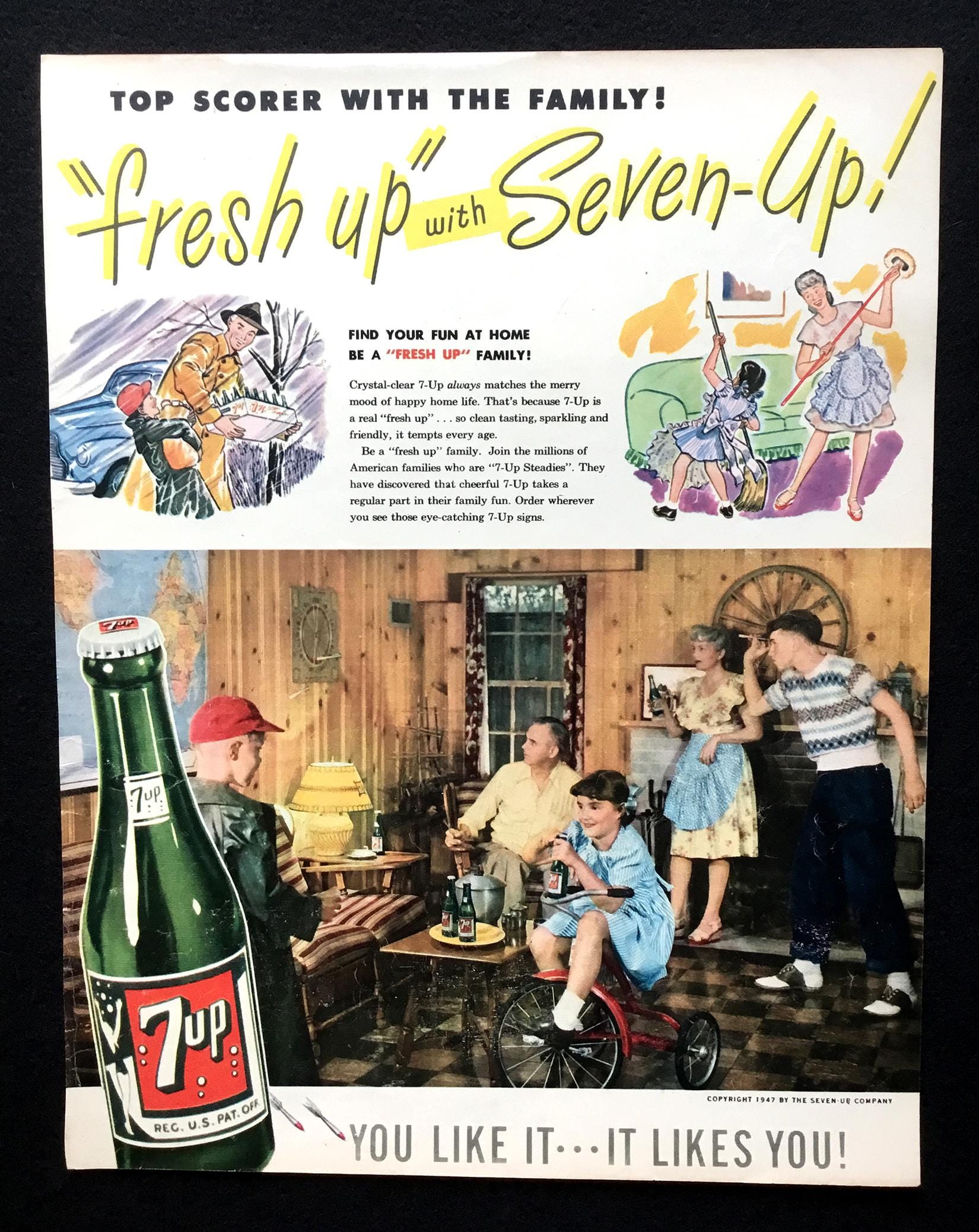 7up Ad 1940s - Etsy