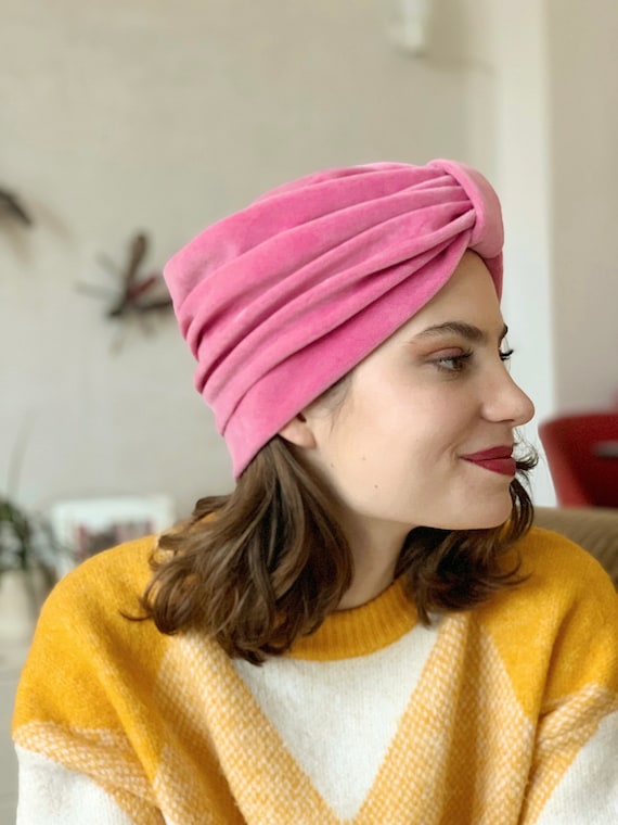 Samt Turban / Mütze / Kopfbedeckung / Damen / Samt Turban / - Etsy