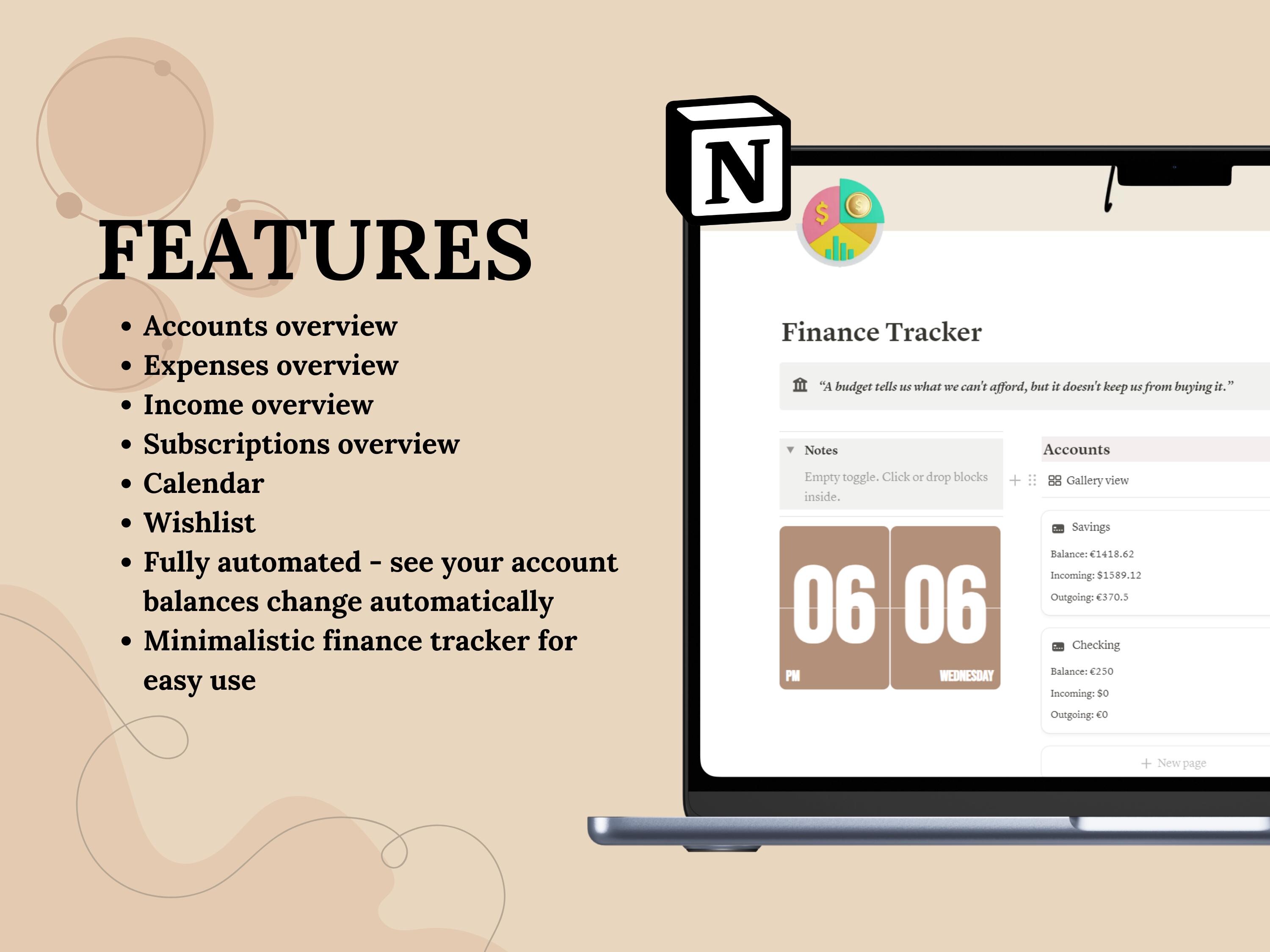 Notion Template Personal Finance Tracker | Income & Expense Tracker ...