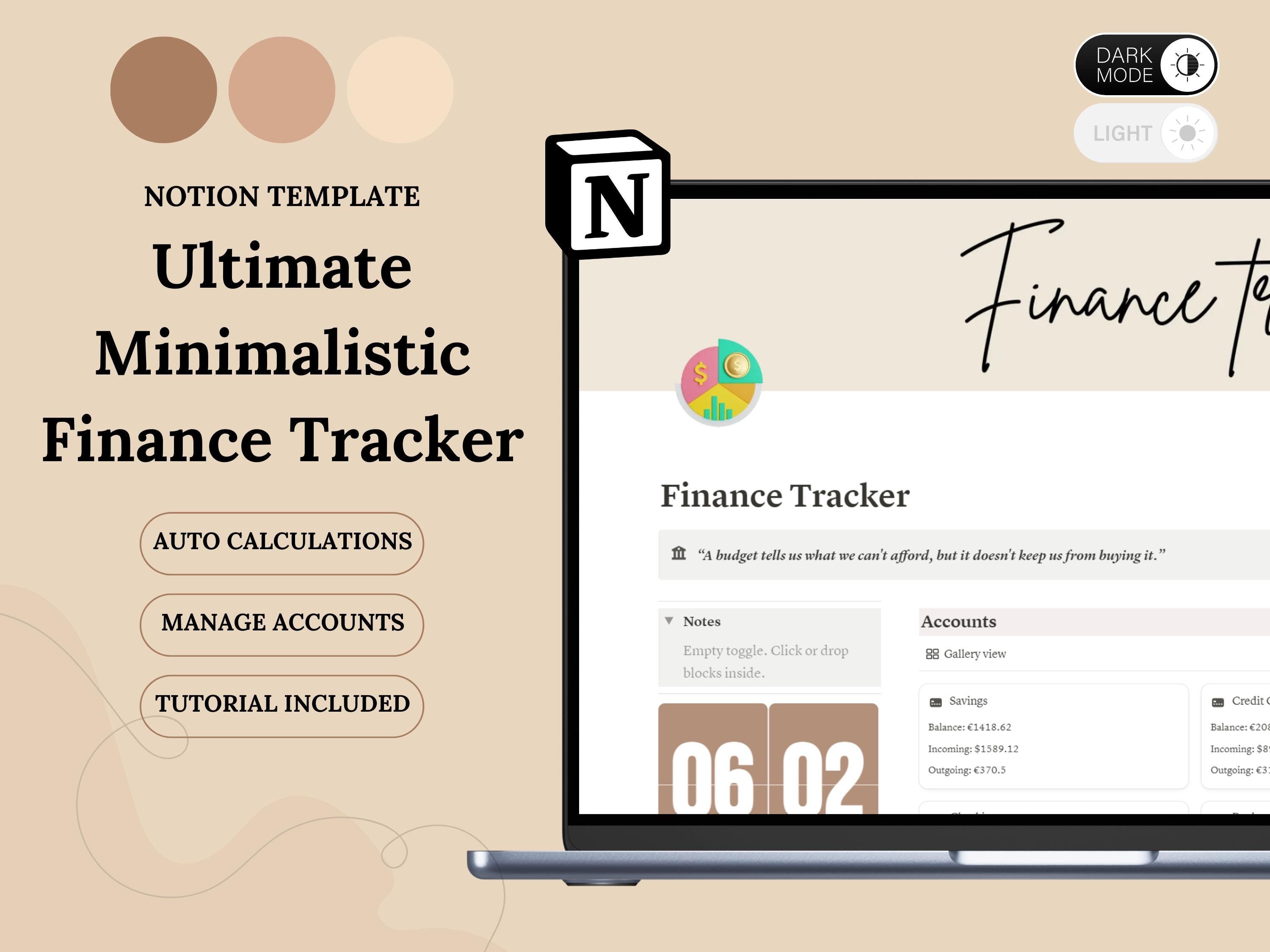 Notion Template Personal Finance Tracker | Income & Expense Tracker ...