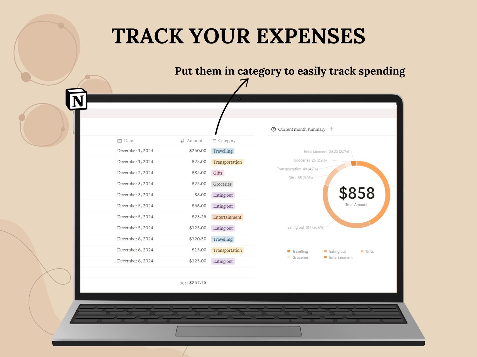 Notion Template Personal Finance Tracker | Income & Expense Tracker ...