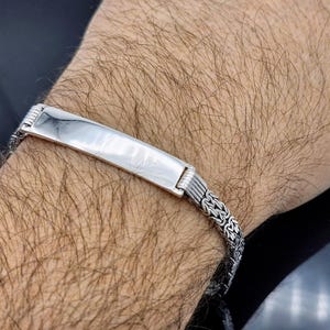 925 sterlingzilveren ID-armband | Gepersonaliseerde gegraveerde medische waarschuwing voor heren, dames en kinderen | Gratis gravure autisme, diabetes, allergie