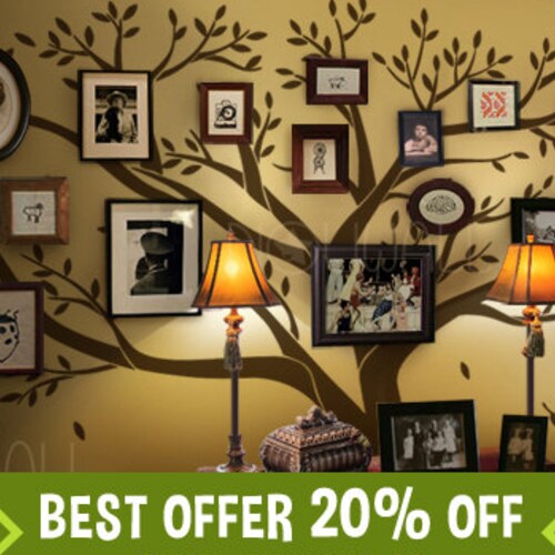 Wall Decal Family Tree Wall Decal Living Room Wall Decals Etsy