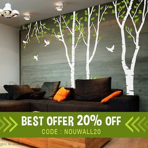 Wall Decal Art Wall Sticker Tree Decal Forest tree Wall decal image 1