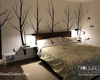 Tree Wall Decal Wall Stickers Winter Tree decal Wall Decals