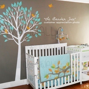 Garden Tree Wall decal Nursery Wall decal Bird wall decal Wall Sticker Wall decor Home Decor image 3