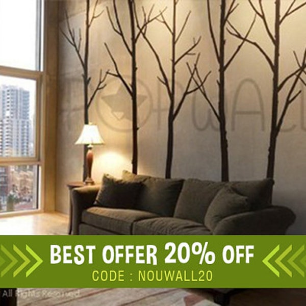 Winter Tree Wall decal living room wall decals Wall Sticker Home decor Wall Decor