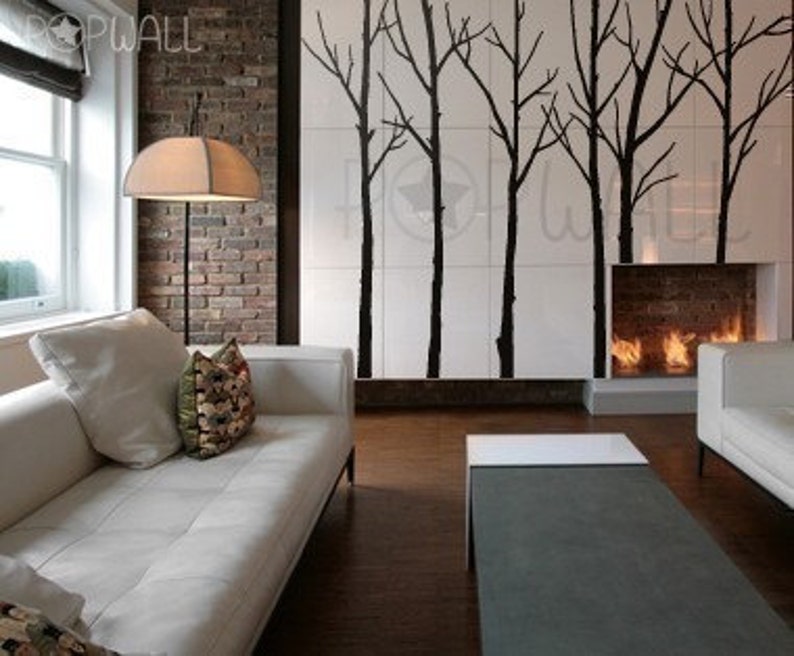 Tree Wall Decal Wall Stickers Winter Tree decal Wall Decals image 2