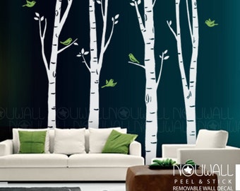 Birch Tree Wall Decal bird Wall Decal Wall Sticker office wall decals wall decor home decor vinyl