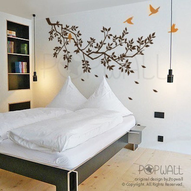 Spring Branch Wall decal Birds Tree wall decal Wall sticker Wall decor image 2