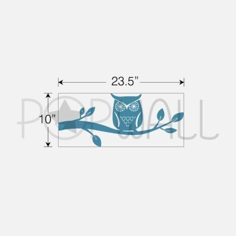 Owl wall decal Branch Wall decals wall sticker vinyl art wall design image 2