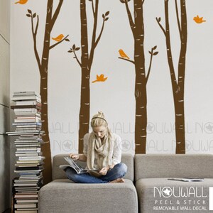 Wall Decal Sticker Wall Art Birch Tree Wall Decal wall decor image 2