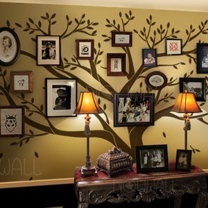 Tree Wall Decals Wall Stickers Family Tree Wall decal Photo frame tree decal image 3