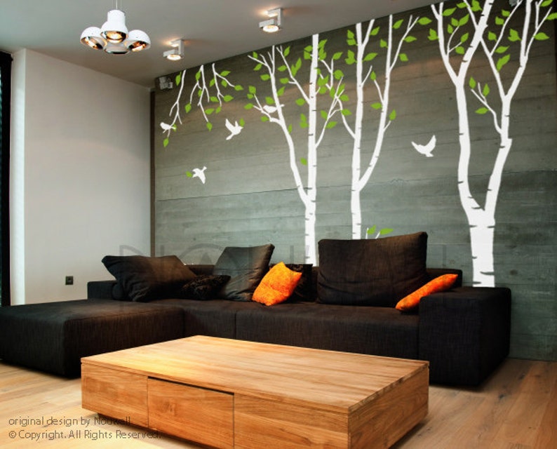 Wall Decal Art Wall Sticker Tree Decal Forest tree Wall decal image 2