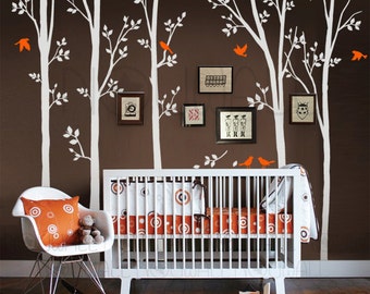 Tree Wall Decals Wall Stickers spring trees nursery wall decal