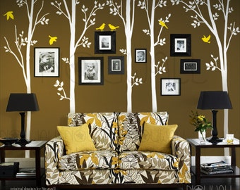 Tree Wall Decals Wall Stickers Spring Trees With Birds Wall Decal Wall Decor