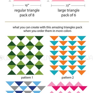 Removable Triangles Wall Pattern Wallpaper Geometric wall decal wall sticker wall decor image 4