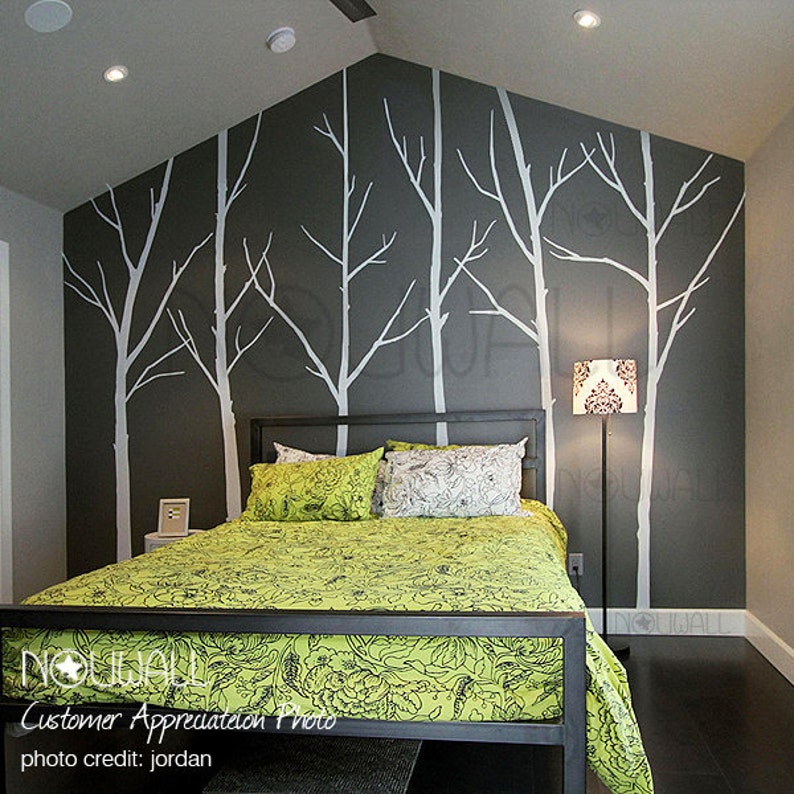 Wall Decal Winter Tree Wall Decal living room bedroom Wall decals Wall Sticker art wall design image 3
