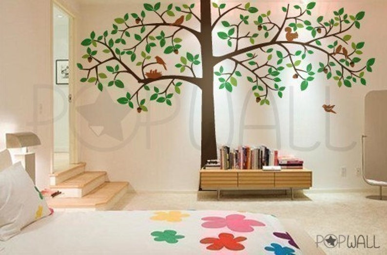 Children Wall Decal Wall Sticker Art Giant Tree Wall Decal image 3