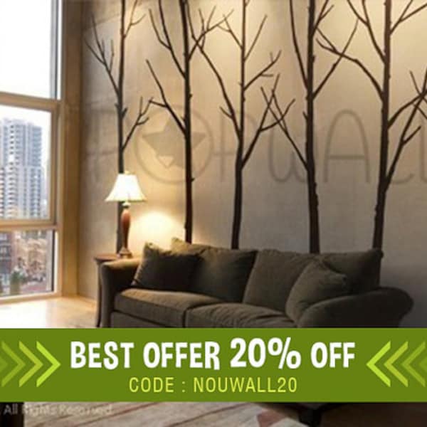 Wall Decal Winter Tree Wall Decal for Living room bedroom Wall decals Wall Sticker art Simple and Modern Popular Wall design