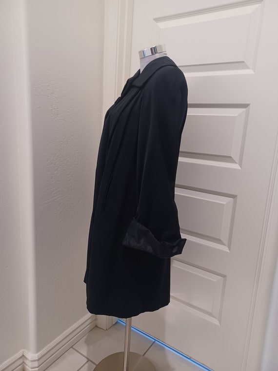 1940s Block & Kuhl Black Wool Satin Collar and Cuffs … Gem