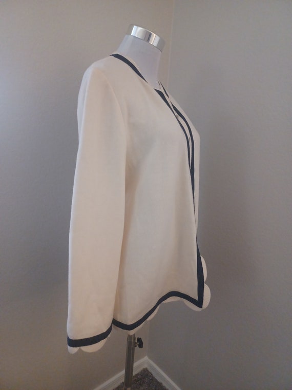 Vintage Valentino Studio Made in Italy Ivory Wool… - image 4