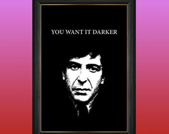 Lo quieres más oscuro: arte de fan inspirado en Leonard Cohen