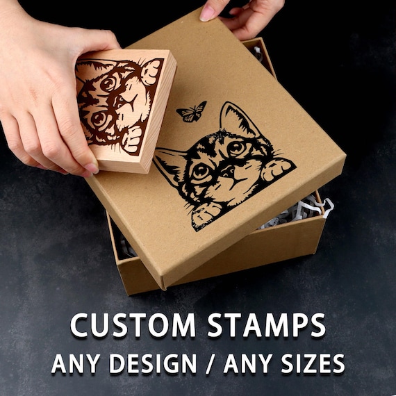 Personalized Logo Stamp, Custom Logo Stamp, Business Packaging Stamp, Large & Small Size, Custom Size Rubber Stamp, Embosser Stamp