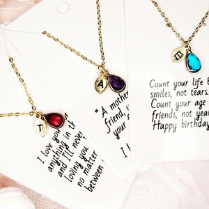 Custom letter necklace, Initial necklace, personalized necklace, family necklace, birthstone jewelry, dainty jewelry, Gift for her,