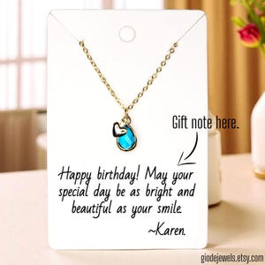 Custom march birthstone necklace, Aquamarine necklace, Gift for mom, Gift for her, birthday gift, minimalist necklace, dainty necklace,