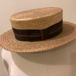 Straw Skimmer Hat - Etsy display picture 3