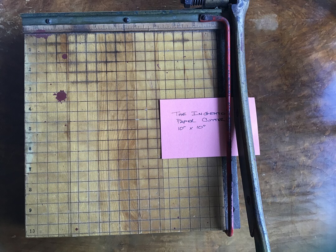 Vintage Paper Cutter / Ingento No. 3 by Ideal School Company Etsy