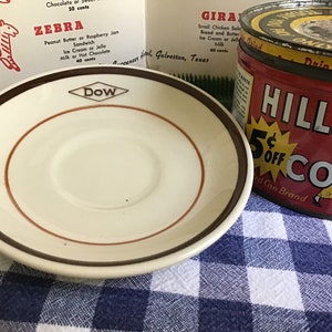 Vintage Restaurantware Dow Chemical Saucer Iroquois China Syracuse NY