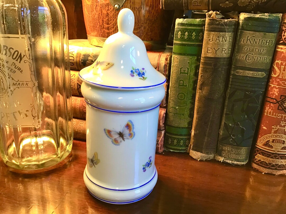 Vintage Limoges Canister / Apothecary Jar / Porcelain Jar / Etsy