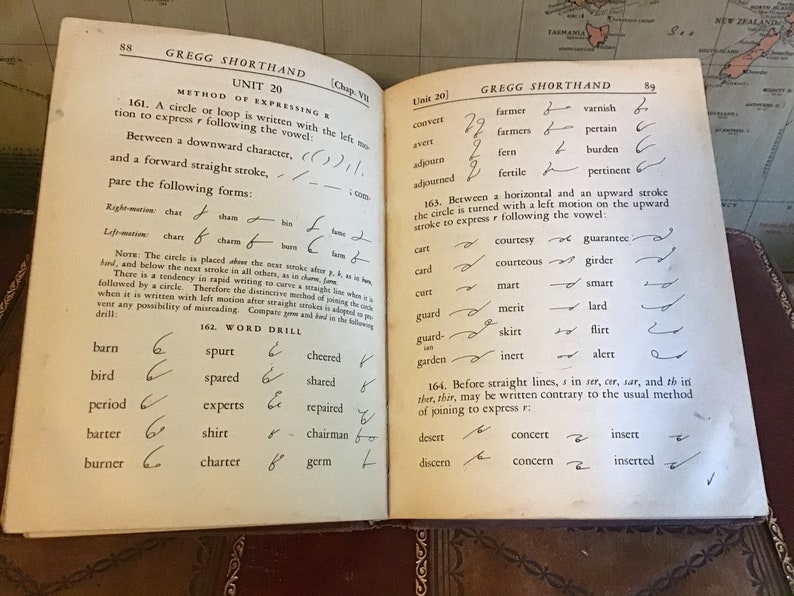 Vintage Gregg Shorthand Book and Old Ink Bottle Etsy