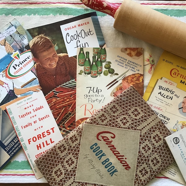 Collection of Vintage Brand Recipe Booklets and Pamphlets 1950s