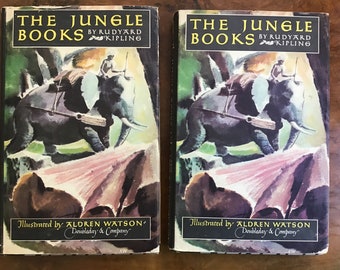 The Jungle Books / Hardback with Dust Jacket / 1948 / Two Volume Set