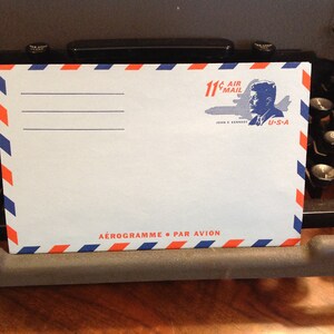 Vintage Unused John Kennedy Airmail Notes Set of Two
