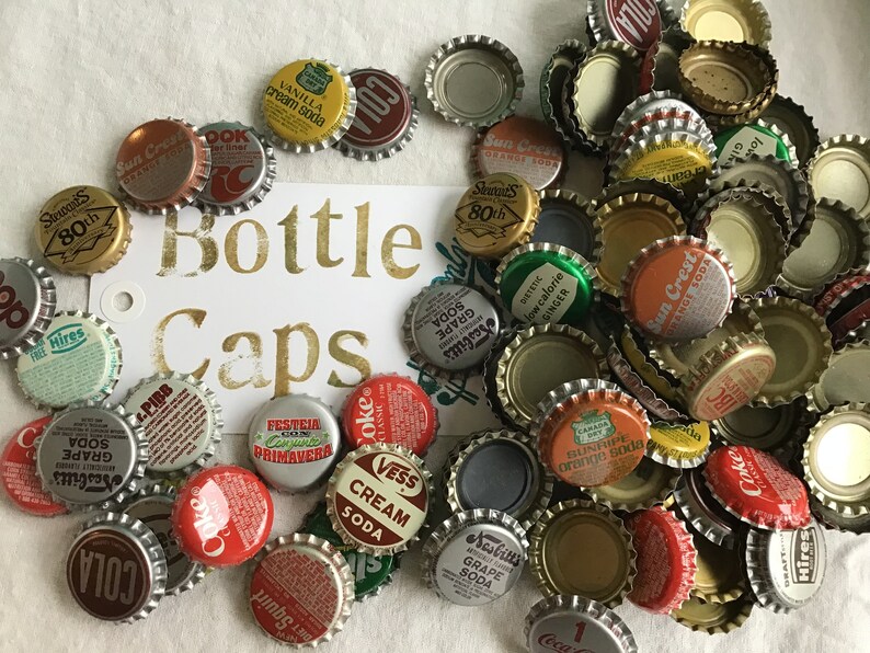 Bottle Cap Collection Approximately 300 Etsy