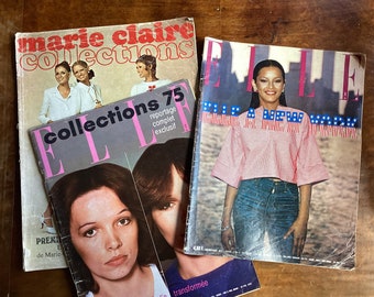 Collection of Three French Fashion Magazines / 1970s