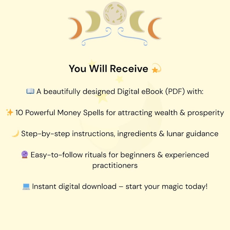 Money Spells Ebook | 10 Powerful Rituals for Wealth, Prosperity ...