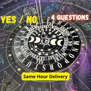 Same Day Pendulum Reading: 4 Yes/No Questions, 1-Hour Delivery